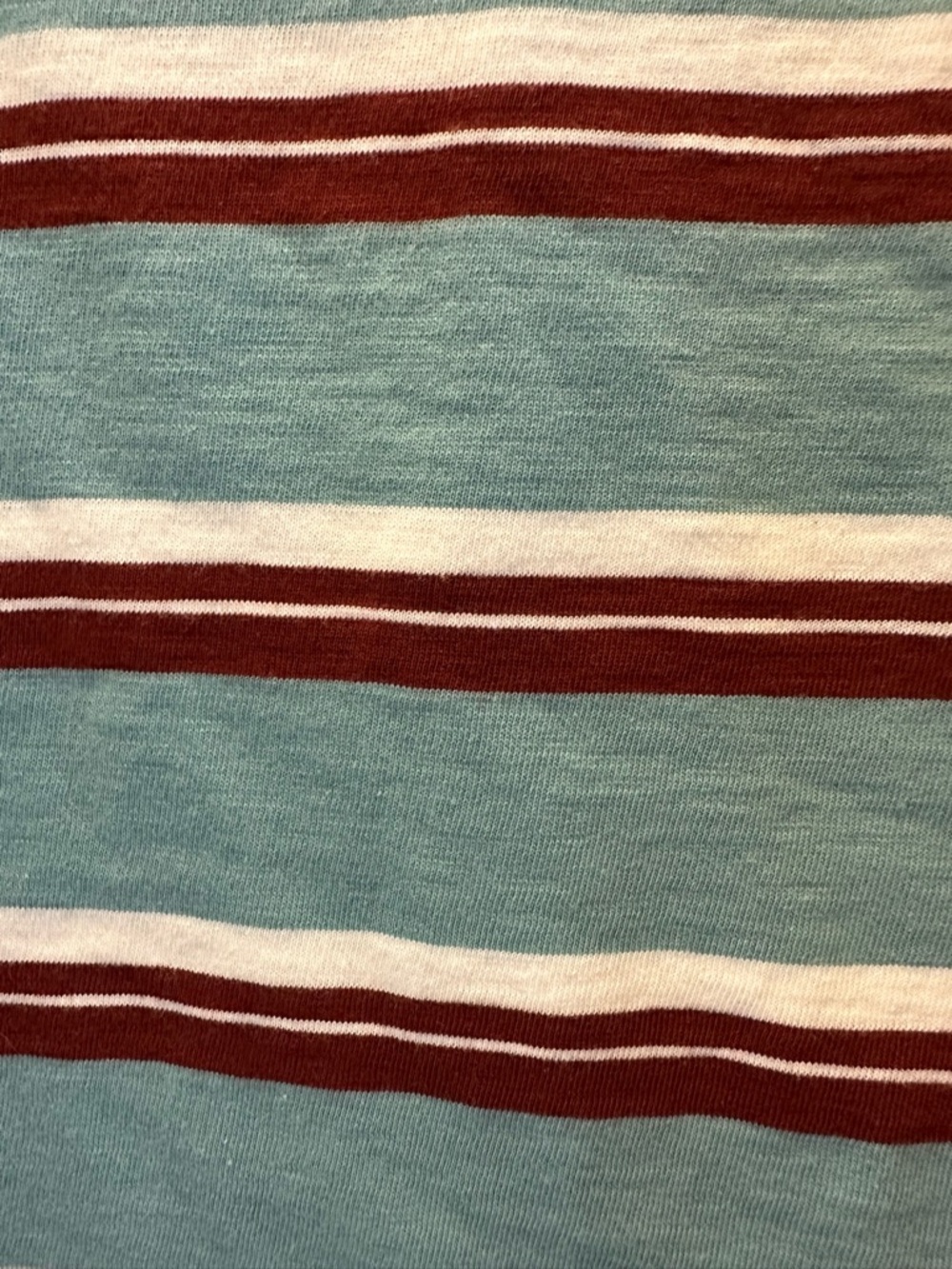 J. Crew CrewCuts Boys' Teal, Maroon & White Striped Long Sleeve Tee - Picture 5 of 7